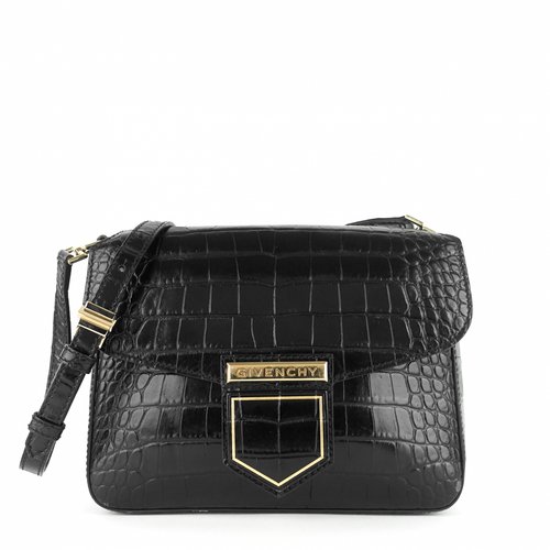 Pre-owned Givenchy Leather Crossbody Bag In Black