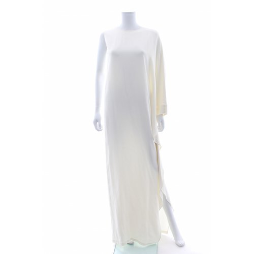 Pre-owned Elie Saab Silk Dress In White