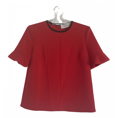 Pre-owned Victoria Victoria Beckham Wool Top In Red