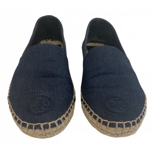 Pre-owned Tory Burch Espadrilles In Navy