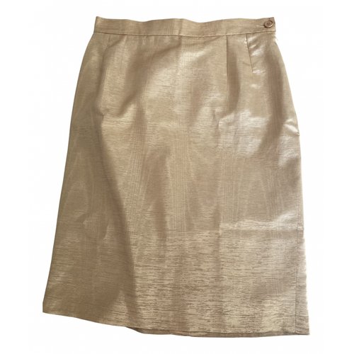 Pre-owned Saint Laurent Mid-length Skirt In Gold