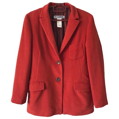 Pre-owned Jil Sander Wool Jacket In Red