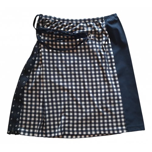 Pre-owned Jean Paul Gaultier Wool Mid-length Skirt In Multicolour