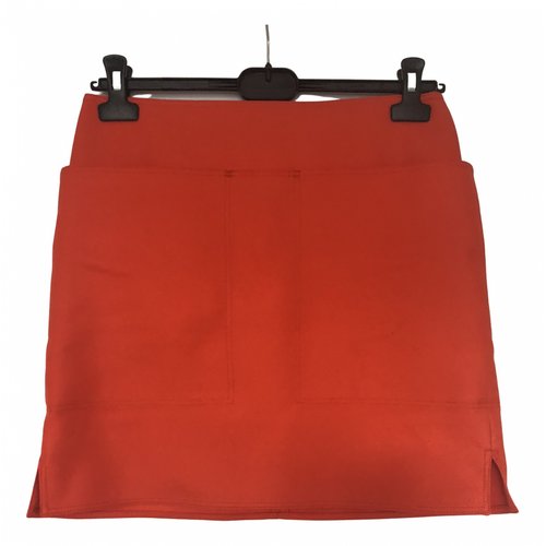 Pre-owned Max Mara Mini Skirt In Orange
