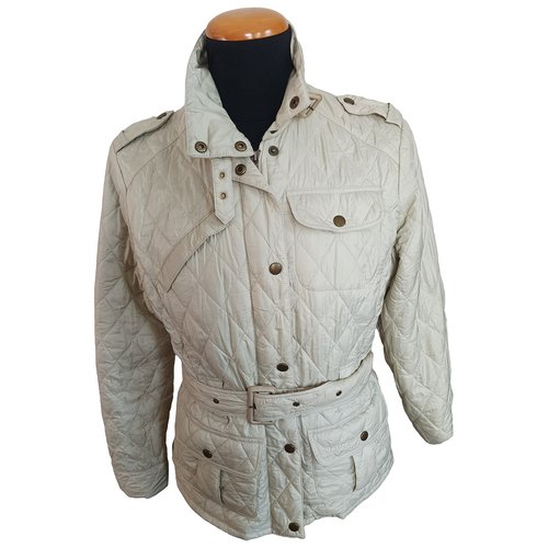 Pre-owned Barbour Puffer In Beige