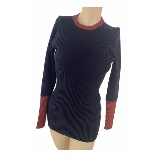Pre-owned Victoria Beckham Wool Jumper In Navy