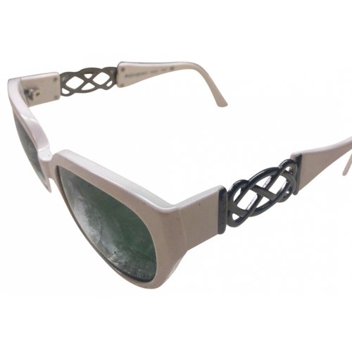 Pre-owned Saint Laurent Sunglasses In White