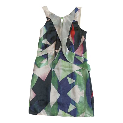 Pre-owned Emporio Armani Silk Mid-length Dress In Multicolour
