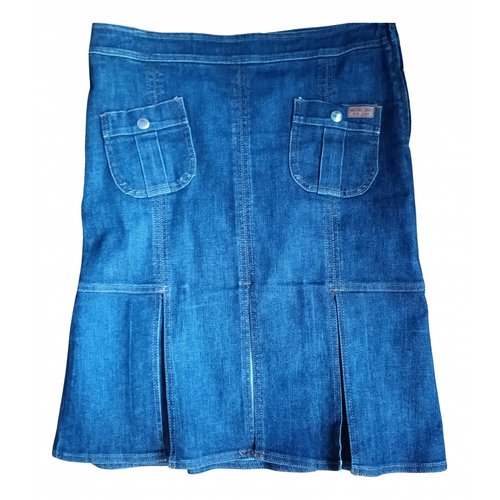 Pre-owned Moschino Skirt In Blue
