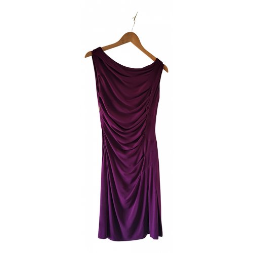Pre-owned Roberto Cavalli Dress In Purple