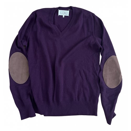 Pre-owned Maison Margiela Wool Pull In Purple