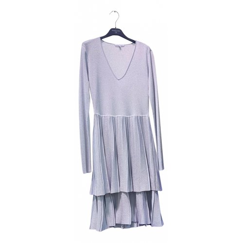 Pre-owned Patrizia Pepe Mid-length Dress In Silver