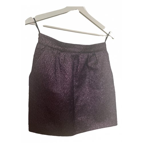 Pre-owned Prada Mini Skirt In Purple