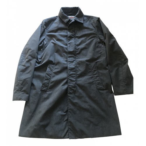 Pre-owned Prada Trench In Anthracite