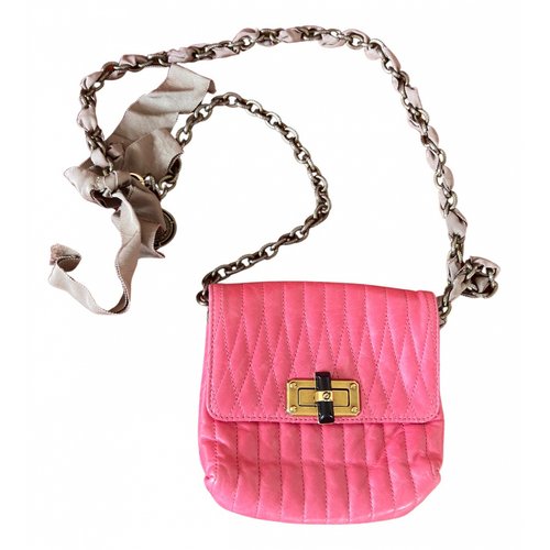 Pre-owned Lanvin Leather Handbag In Pink
