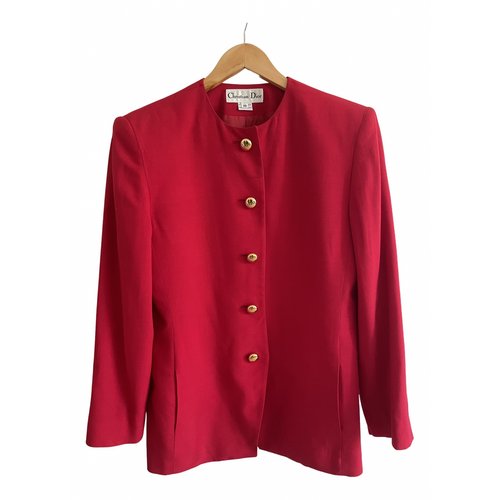 Pre-owned Dior Blazer In Red