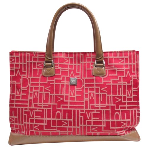 Pre-owned Diane Von Furstenberg Cloth Travel Bag In Red