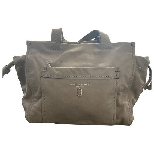 Pre-owned Marc Jacobs Leather Tote In Grey