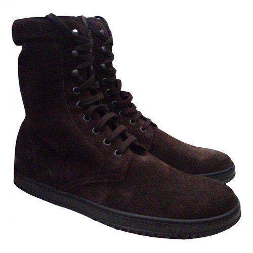 Pre-owned Hogan Boots In Brown
