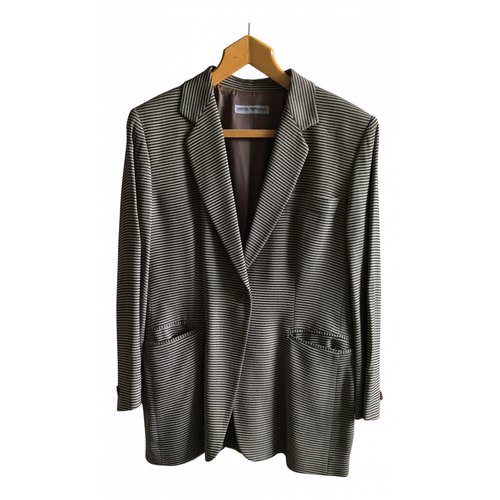 Pre-owned Emporio Armani Silk Suit Jacket In Multicolour