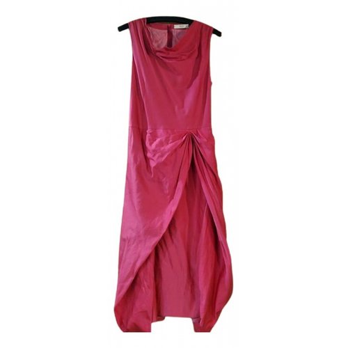 Pre-owned Prada Wool Mid-length Dress In Red