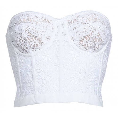 Pre-owned Alexander Mcqueen Corset In White