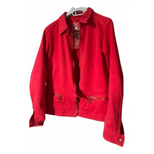 Pre-owned Prada Short Vest In Red