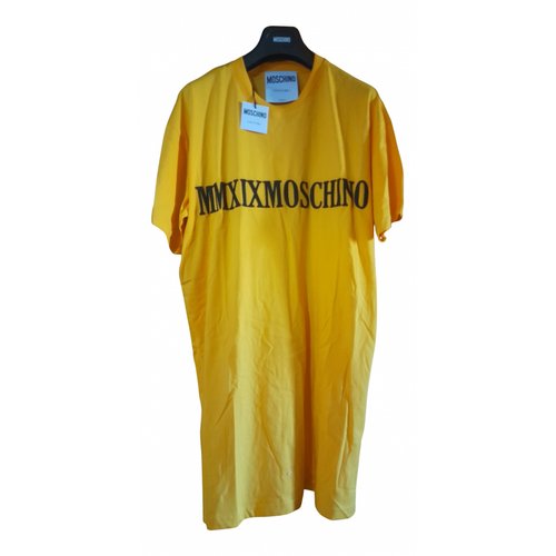 Pre-owned Moschino Mid-length Dress In Yellow