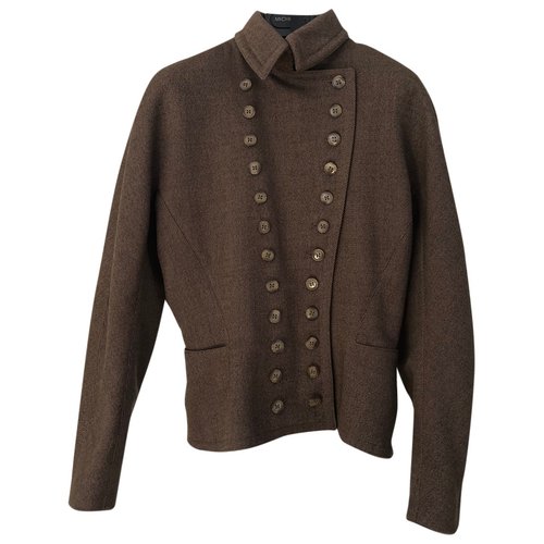 Pre-owned Alaïa Wool Suit Jacket In Brown