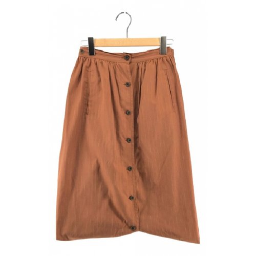 Pre-owned Jean Paul Gaultier Wool Mid-length Skirt In Brown