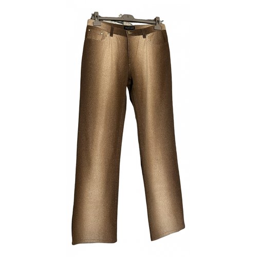 Pre-owned Roberto Cavalli Trousers In Brown