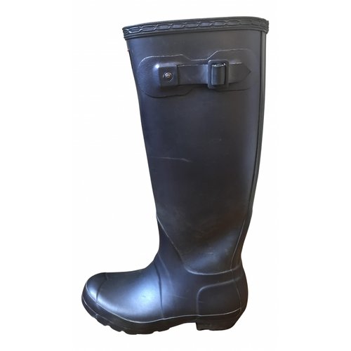 Pre-owned Hunter Wellington Boots In Metallic