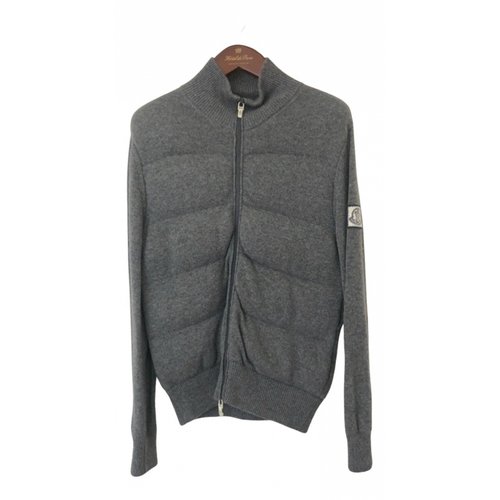 Pre-owned Moncler Wool Knitwear & Sweatshirt In Grey