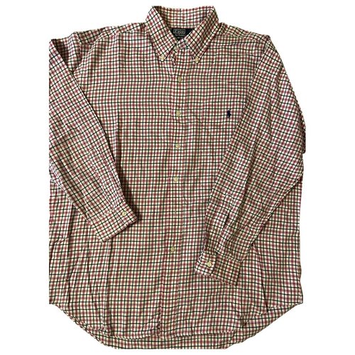 Pre-owned Polo Ralph Lauren Polo Classique Manches Longues Shirt In Pink