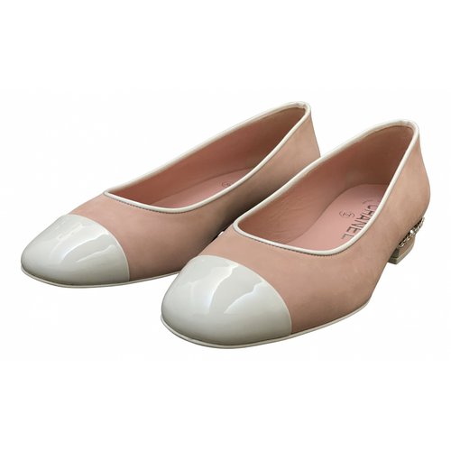 Pre-owned Chanel Ballet Flats In Pink