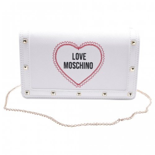 Pre-owned Moschino Love Bag In White