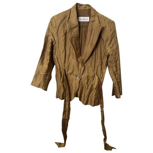 Pre-owned Max Mara Atelier Jacket In Gold