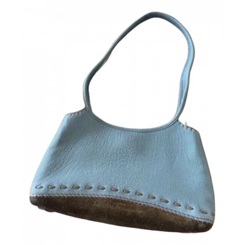 Pre-owned Ferragamo Leather Handbag In Blue