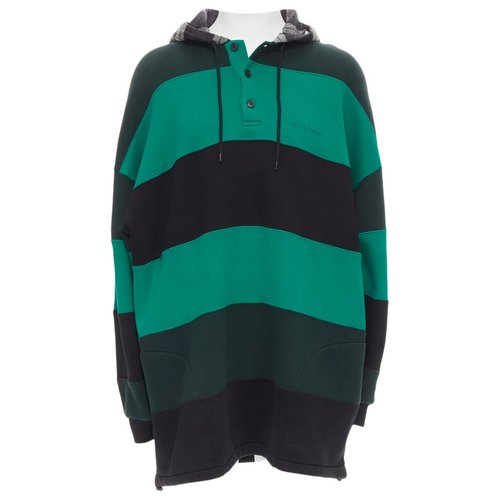 Pre-owned Balenciaga Sweatshirt In Green