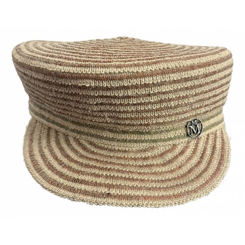 Pre-owned Maison Michel Linen Hat In Beige