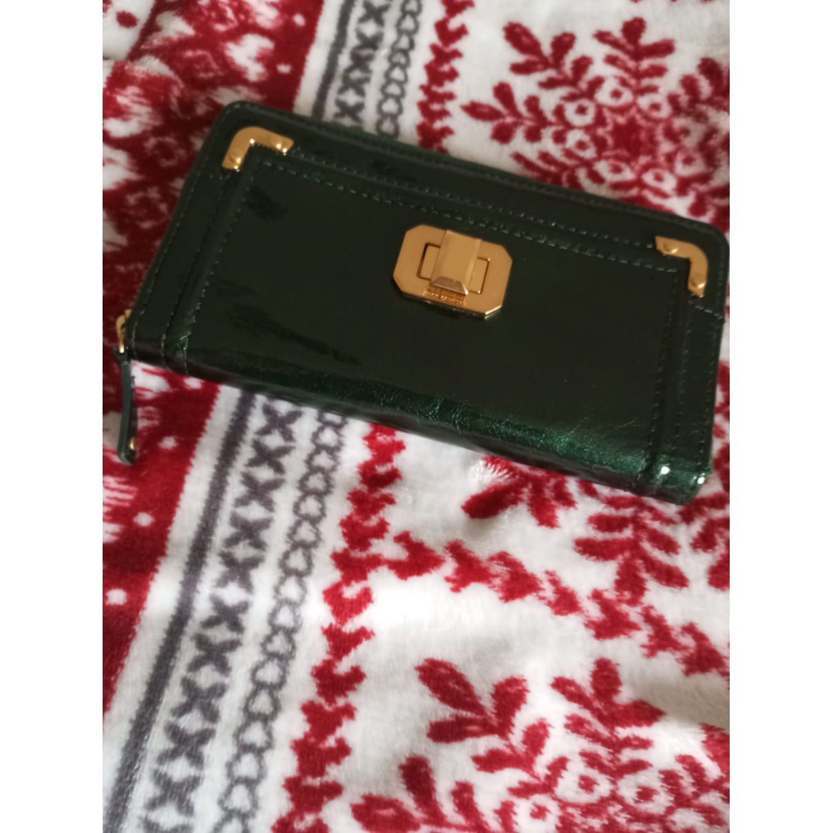 Green Patent Leather Wallet