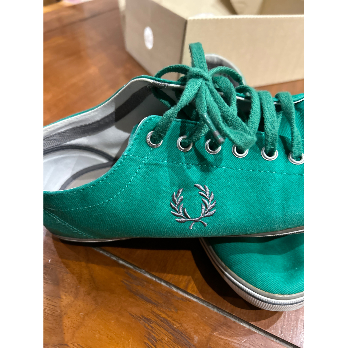 Green Cloth Low Trainers