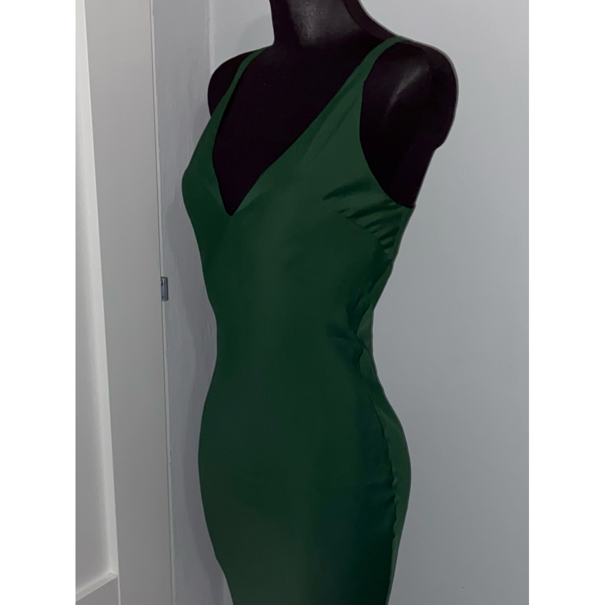 Green Silk Maxi Dress