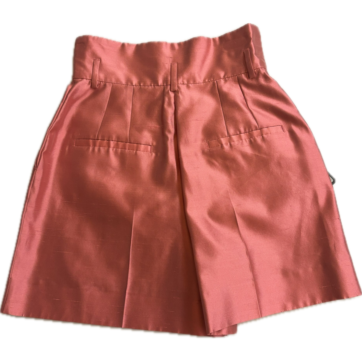 Pink Silk Shorts