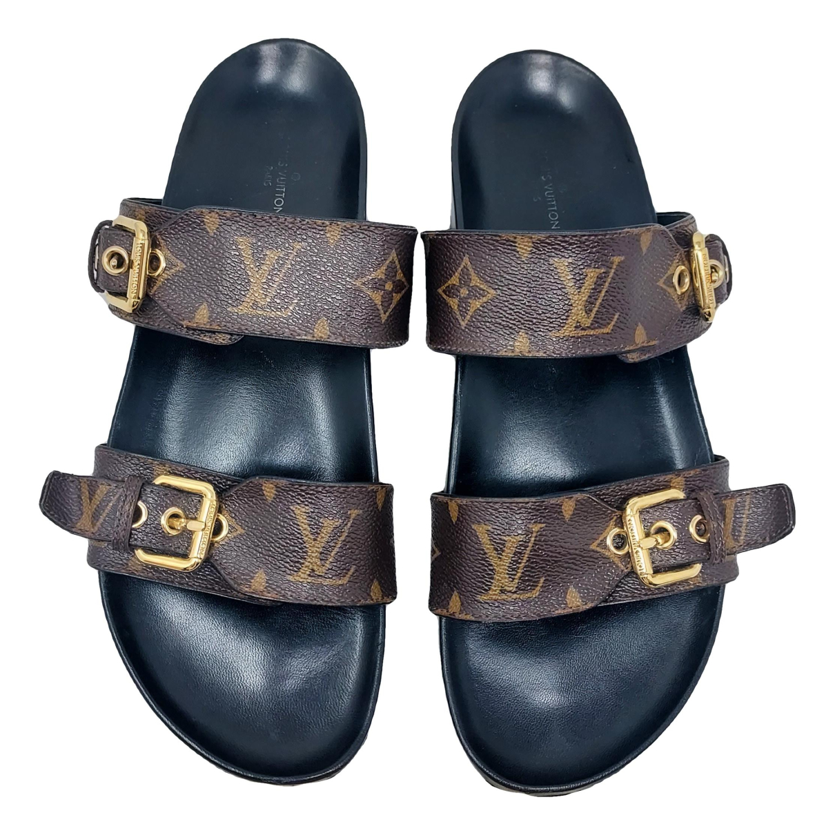 lv two strap sandals