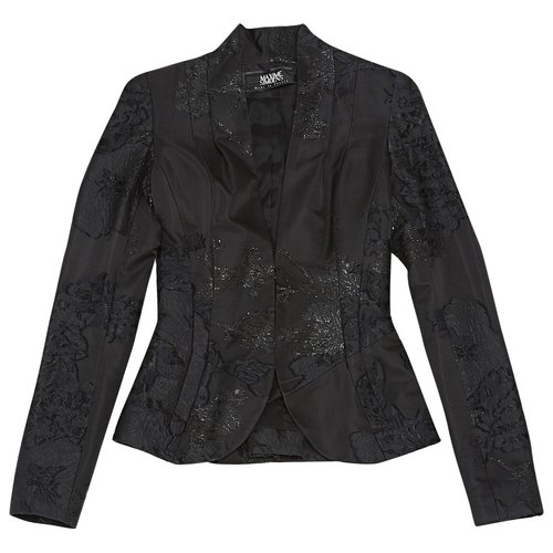 Pre-owned Maxime Simoens Silk Suit Jacket In Black