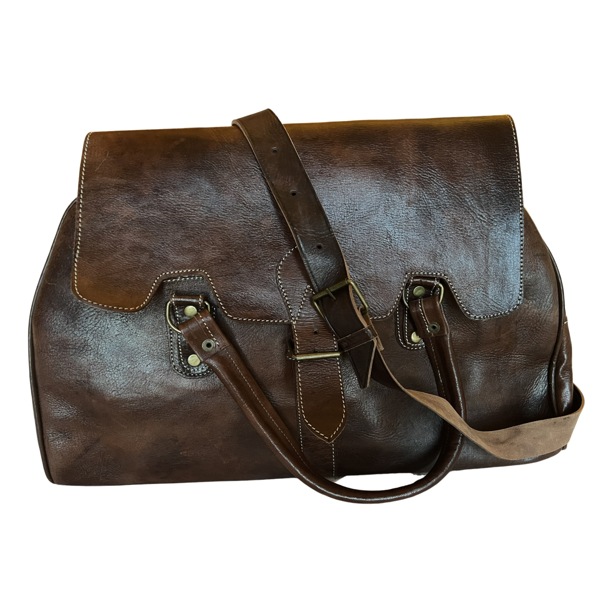 Non Signé / Unsigned Leather 48h bag