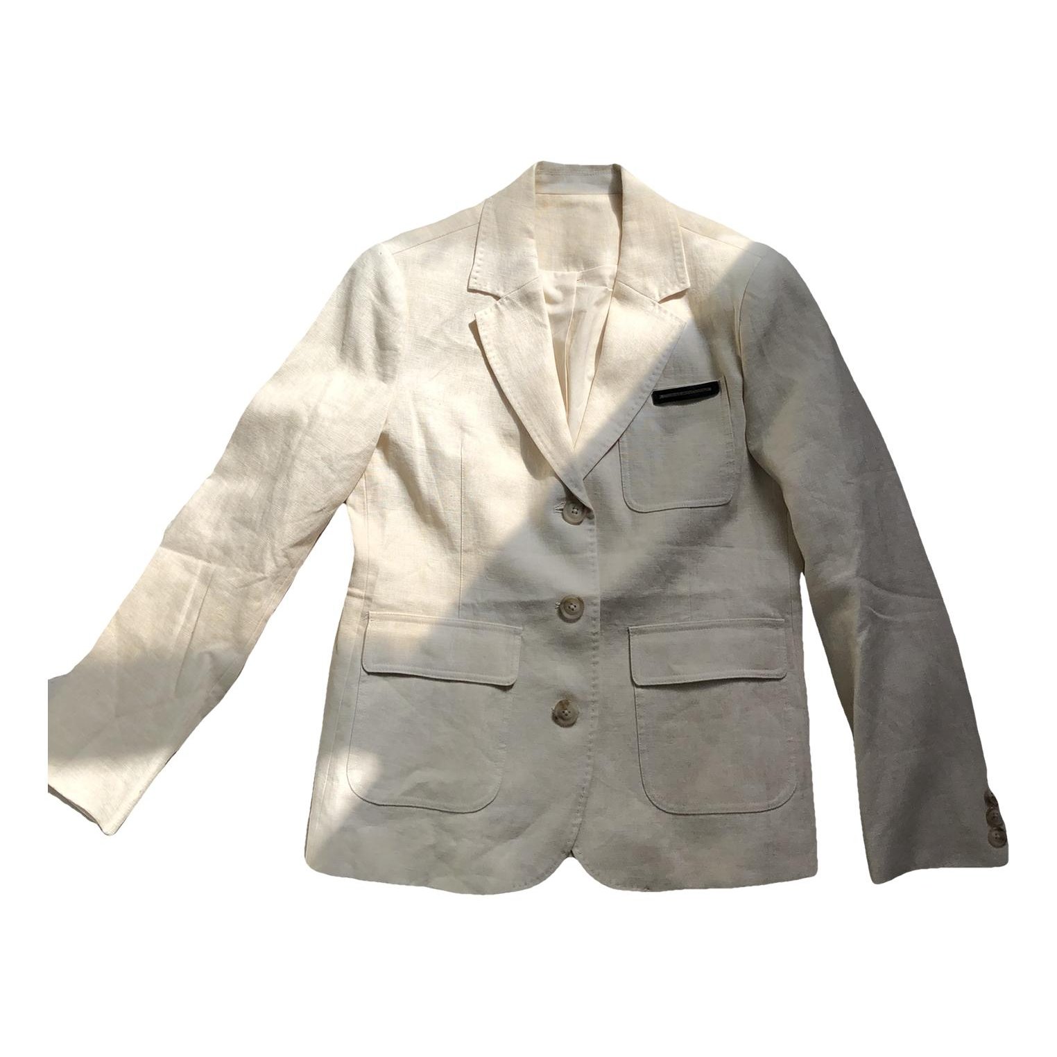 Non Signé / Unsigned Linen blazer
