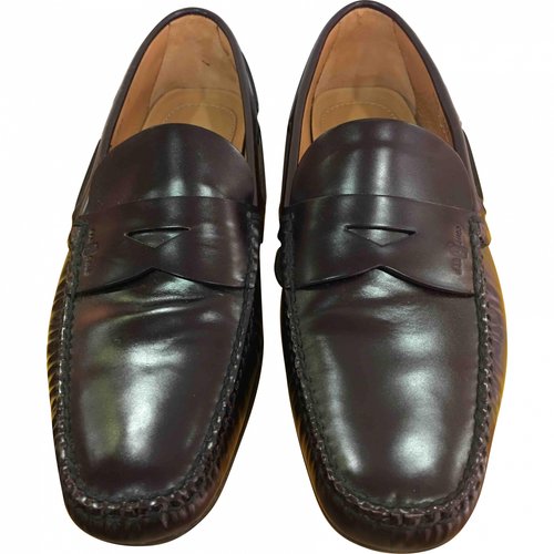 Pre-owned Carshoe Leather Flats In Brown