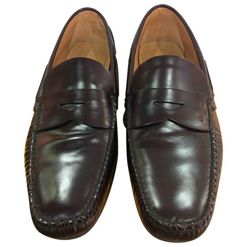 Pre-owned Carshoe Leather Flats In Brown